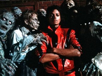 Стоп-кадр из клипа Майкла Джексона «Thriller».